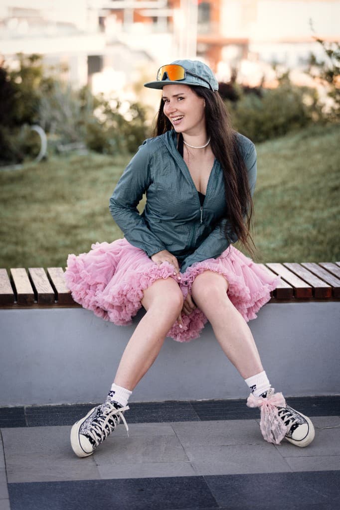Playful portrait of a camp participant