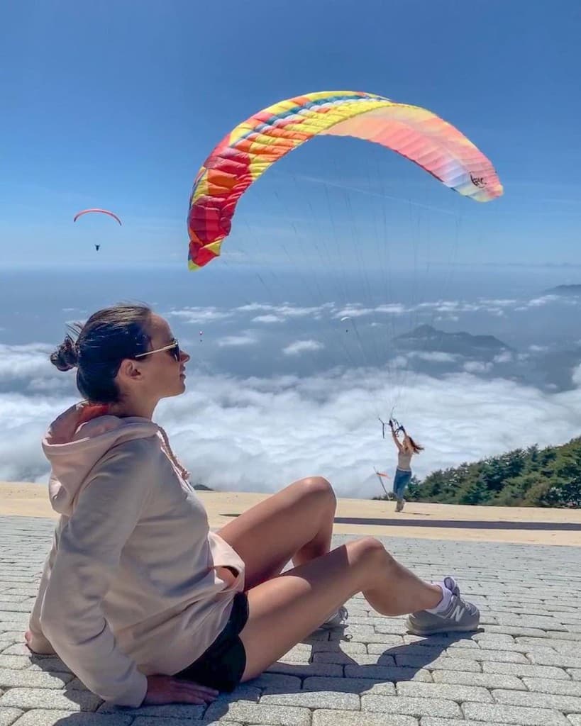 Watching a launch above the clouds